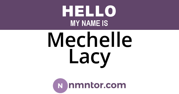 Mechelle Lacy