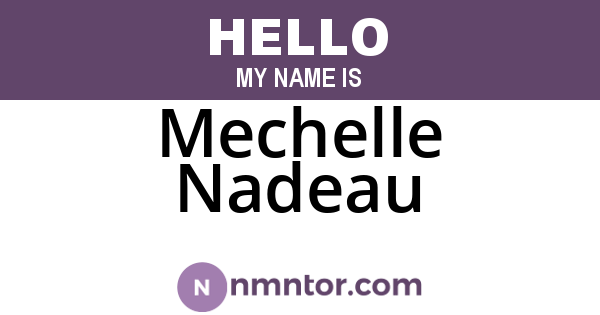 Mechelle Nadeau