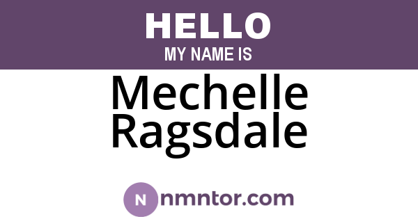Mechelle Ragsdale