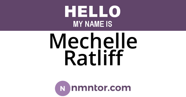 Mechelle Ratliff