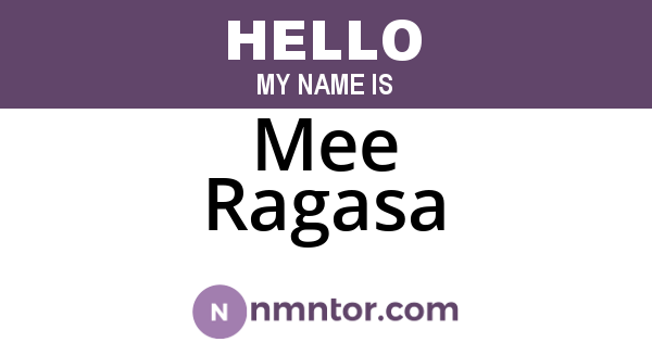 Mee Ragasa