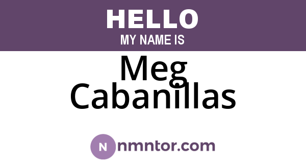 Meg Cabanillas