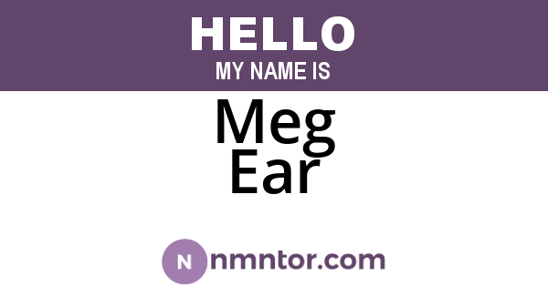 Meg Ear
