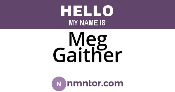 Meg Gaither