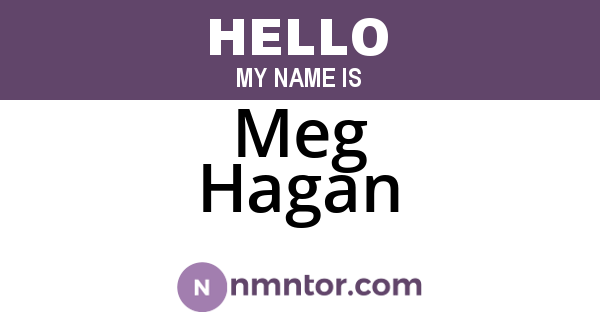 Meg Hagan