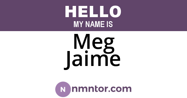 Meg Jaime