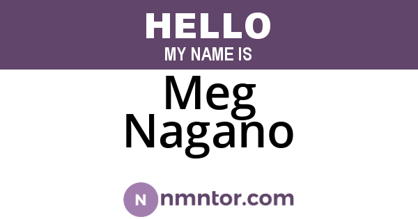 Meg Nagano