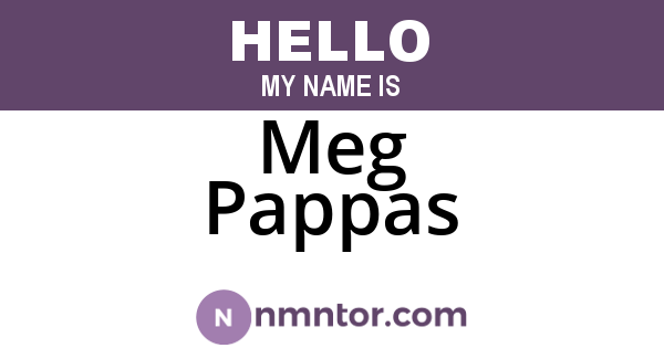 Meg Pappas