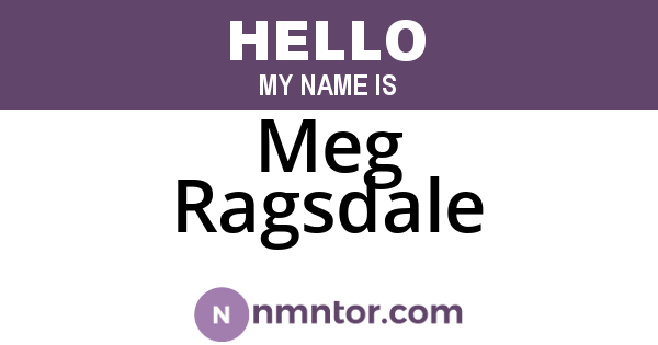 Meg Ragsdale