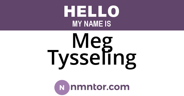 Meg Tysseling