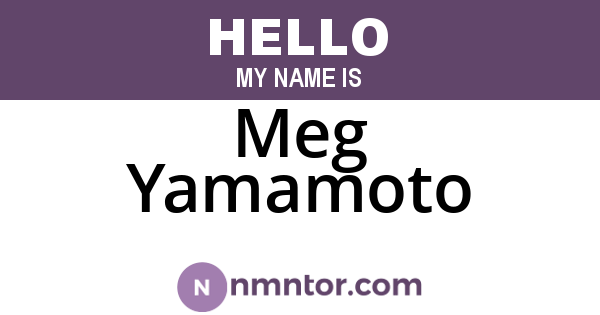 Meg Yamamoto