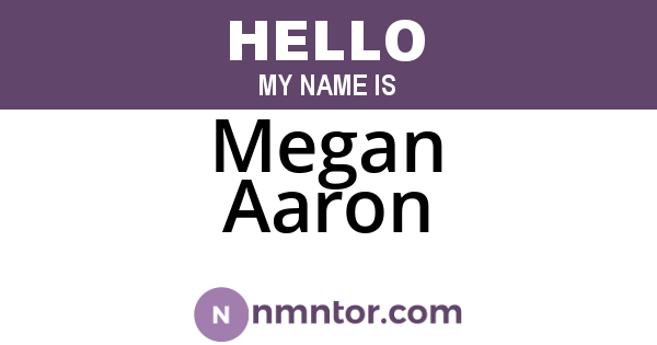 Megan Aaron