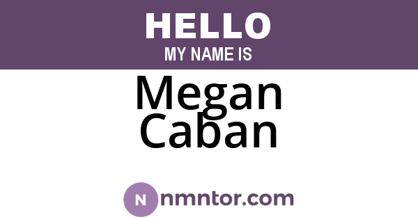 Megan Caban
