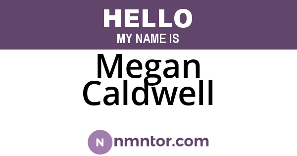 Megan Caldwell