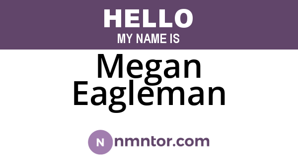 Megan Eagleman