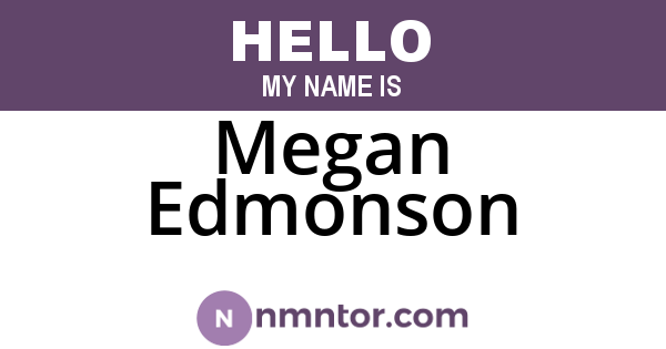 Megan Edmonson