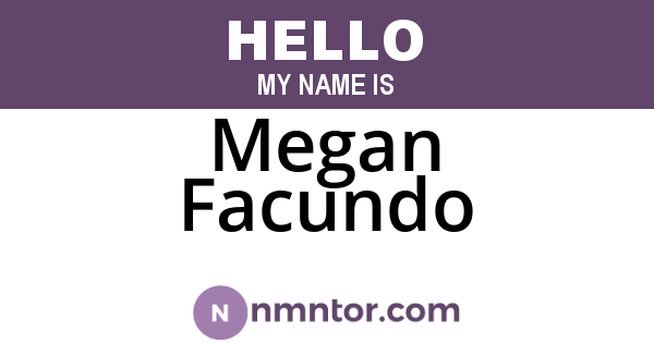 Megan Facundo