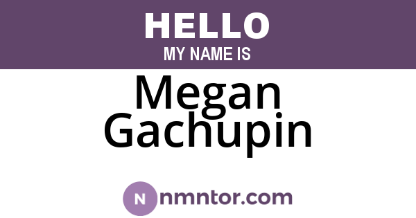 Megan Gachupin