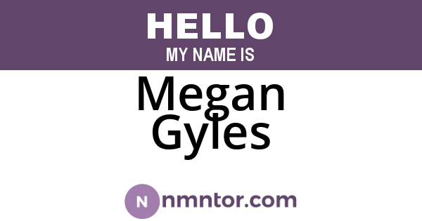 Megan Gyles