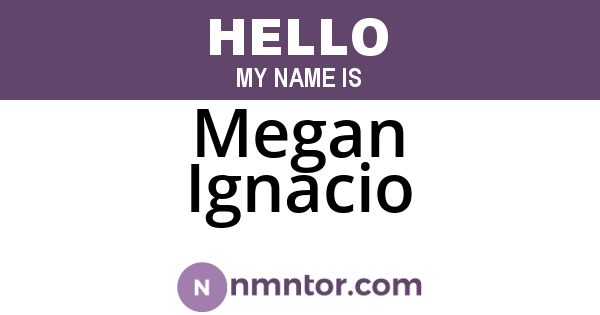 Megan Ignacio