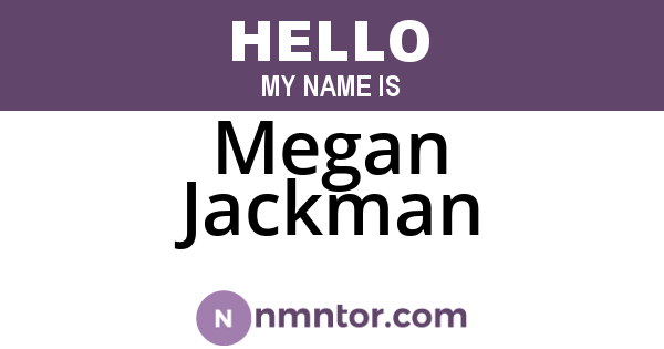 Megan Jackman