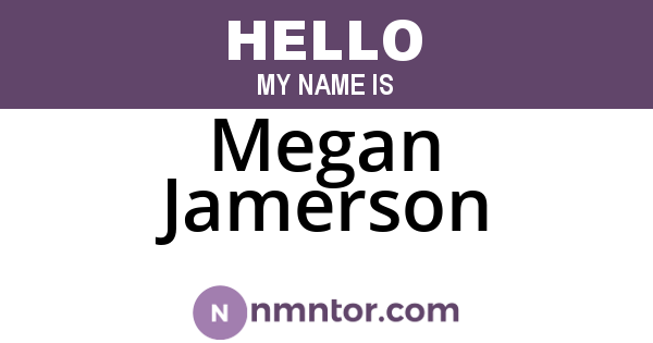 Megan Jamerson