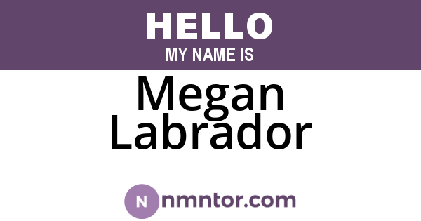 Megan Labrador