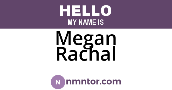 Megan Rachal