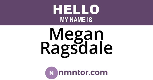 Megan Ragsdale