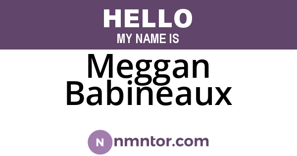 Meggan Babineaux