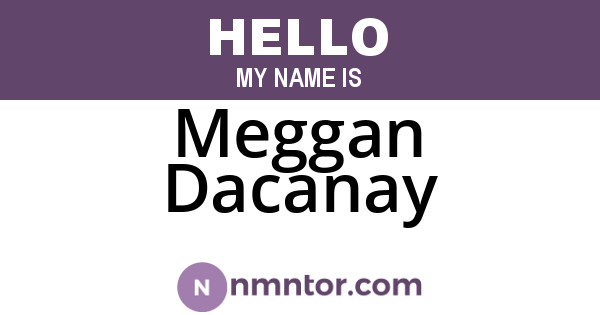 Meggan Dacanay