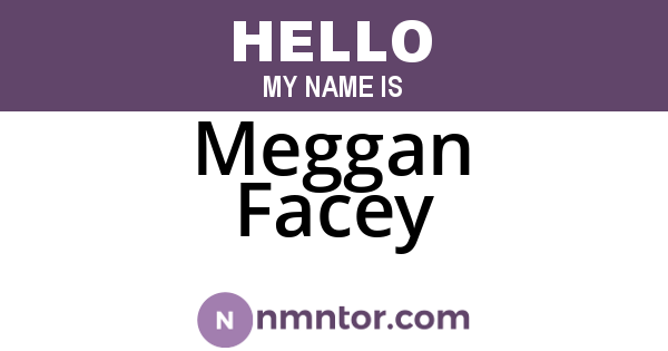 Meggan Facey