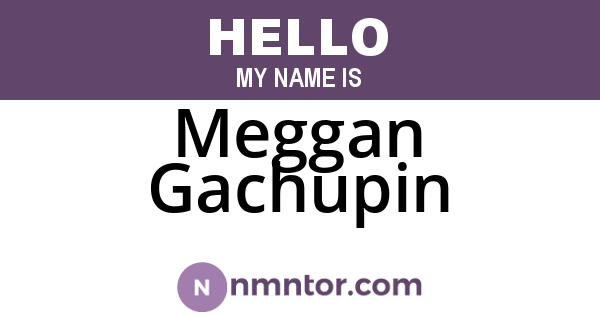 Meggan Gachupin