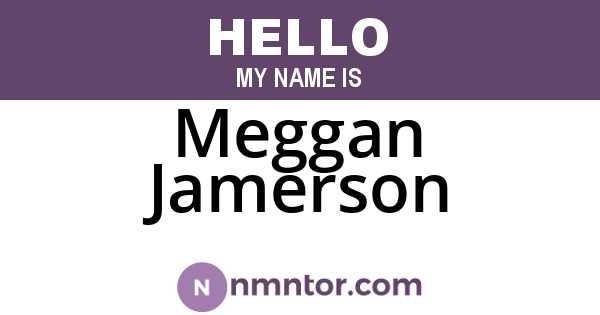 Meggan Jamerson
