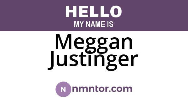 Meggan Justinger