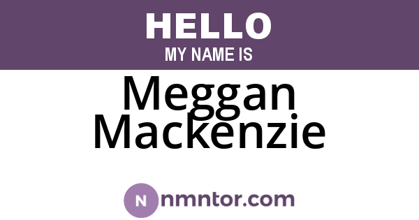 Meggan Mackenzie
