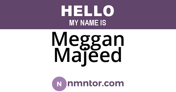 Meggan Majeed