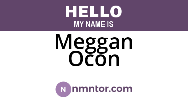 Meggan Ocon