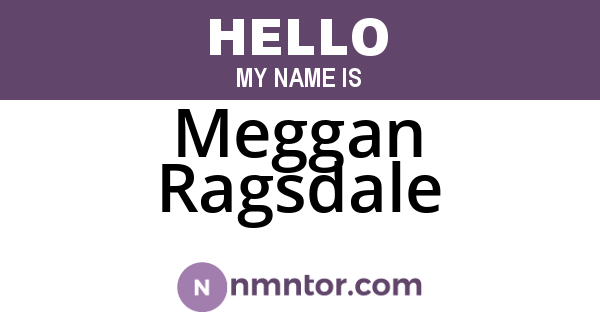 Meggan Ragsdale