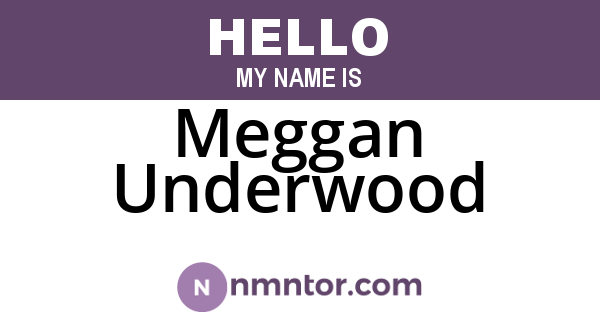 Meggan Underwood