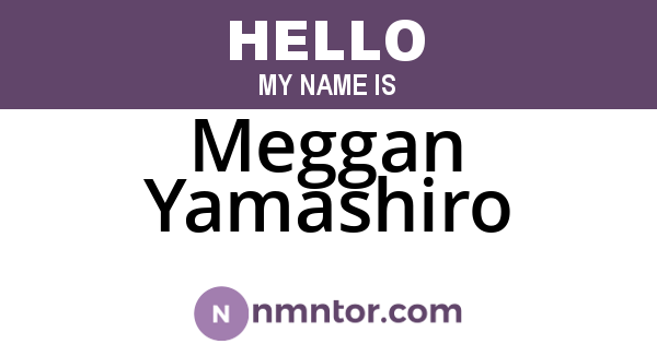 Meggan Yamashiro