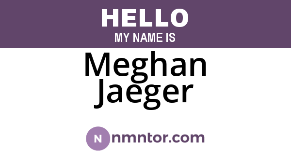 Meghan Jaeger