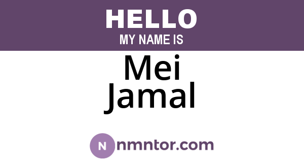 Mei Jamal