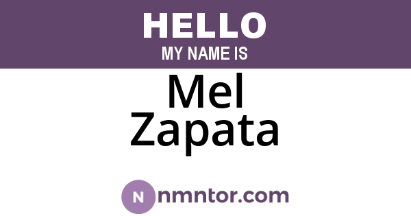 Mel Zapata