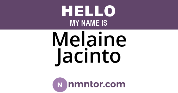 Melaine Jacinto
