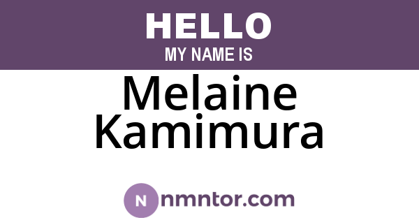 Melaine Kamimura