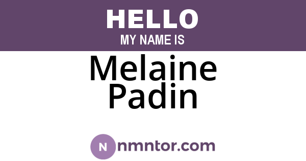 Melaine Padin