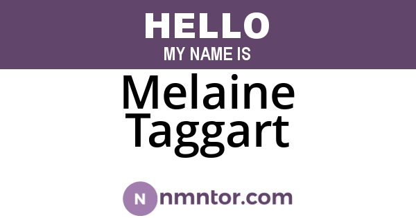 Melaine Taggart