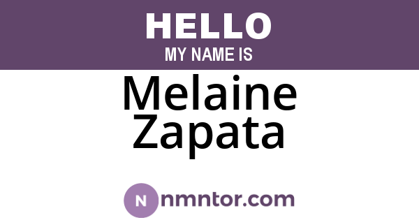 Melaine Zapata
