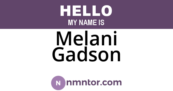 Melani Gadson
